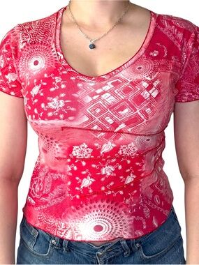 Rare Vintage Fairycore French Euro Affinités Armand Thiery Top fits M